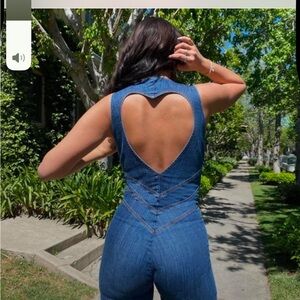 Revice Denim ‘Hollywood Heartthrob’ Jumpsuit SIZE XL 
Blue denim jumpsuit